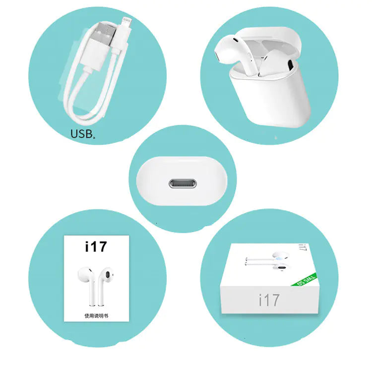 i17 TWS Bluetooth 5.0 Touch Control Wireless Earbuds