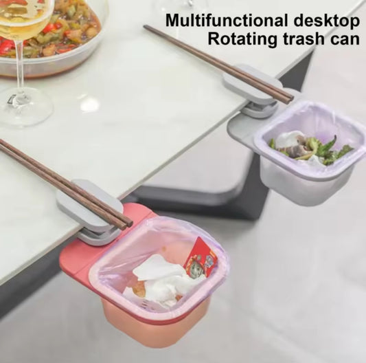 Multifunctional rotating under table storage